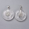 Natural Quartz Crystal Pendants G-F640-F08-2