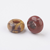 Natural Mookaite European Beads G-G740-12x6mm-21-2