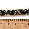 Handmade Dichroic Foil Glass Beads Strands DICH-U001-09B-4