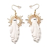 Halloween Ghost Alloy Dangle Earrings X-EJEW-K316-02G-2