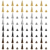 40Ssets 4 Colors Alloy Spikes Screwback Studs PALLOY-SZ0001-24-7