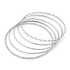 5Pcs 304 Stainless Steel Bangle Set for Women LS-BJEW-S162-01B-P-4