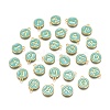 Initial Letter A~Z Alphabet Enamel Charms ENAM-Q437-01-1