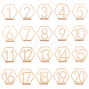 Wood Table Numbers Cards AJEW-PH0016-59-1