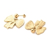 Stainless Steel Bowknot Stud Earrings for Women EJEW-Z074-01G-2