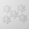 Transparent Acrylic Connector Charms TACR-WH0001-74C-1