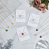 10Pcs 10 Colors Acrylic Butterfly Pendant Zinc Alloy Chain Necklaces NJEW-GO0001-19-3