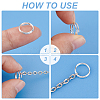 180Pcs 12 Styles Brass Split Rings FIND-PH0020-26-4