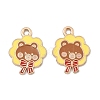 Animal Forest Theme Zinc Alloy Enamel Pendants FIND-Z065-01E-1