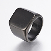304 Stainless Steel Signet Band Rings for Men RJEW-G091-16-22mm-B-1