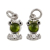Brass Micro Pave Cubic Zirconia Pendants KK-A269-65P-1