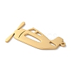 304 Stainless Steel Pendants STAS-S149-04G-2