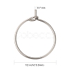 316 Surgical Stainless Steel Wine Glass Charms Rings A-STAS-L214-01E-3