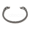 Viking 304 Stainless Steel Open Cuff Bangles for Men BJEW-U001-07E-G-3