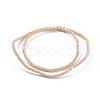 Electroplate Glass Beads Strands GLAA-F079-FR11-2