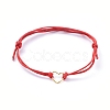 Adjustable Waxed Cotton Cord Bracelets BJEW-JB05064-03-1