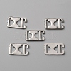 Zinc Alloy Ribbon Crimp Ends LS-DIY-WH0430-053P-1