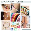 Flat Round Handmade Polymer Clay Beads CLAY-PH0001-42-6