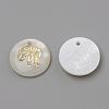 Freshwater Shell Pendants SHEL-Q010-012G-2