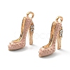 2Pcs Alloy Enamel Stilettos Pendants ENAM-YW0002-30D-4