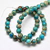 Natural Imperial Jasper Round Bead Strands G-I103-6mm-03-2