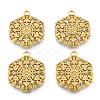 Ion Plating(IP) 201 Stainless Steel Pendants STAS-N098-206LG-2