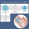 80Pcs 4 Styles Christmas Theme Opaque Resin Cabochons CRES-SC0002-58-2