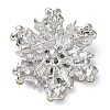 Snowflake Silver Color Plated Alloy Brooch JEWB-B007-02-2