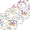 Electroplate Baking Paint Glass Beads Strands EGLA-K061-12A-AB01-1