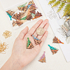 DIY Wood Dangle Earring Making Kits DIY-OC0006-37-3