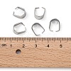 Tarnish Resistant 304 Stainless Steel Snap on Bails X-STAS-R048-10x7mm-5