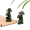 Natural Xiuyan Jade Carved Mushroom Figurines PW-WG0F91C-01-2