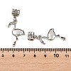 Alloy European Dangle Charms PALLOY-YW001-08-3
