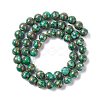 Assembled Synthetic Pyrite and Dyed Howlite Beads Strands G-K317-A03-03-4