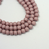 Painted Glass Beads Strands X-DGLA-S071-6mm-B24-1