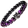 Natural Tiger Eye Stretch Bracelets PW-WG014ED-05-1