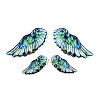 Epoxy Resin Wing Pendants FIND-N005-64C-2