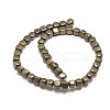 Cube Natural Pyrite Beads Strands G-G-I126-18-6x6mm-2