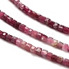 Gradient Color Natural Pink Tourmaline Beads Strands G-K373-A03-01-4