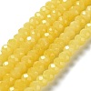 Baking Paint Imitation Jade Glass Bead Strands DGLA-A034-J6MM-A24-1