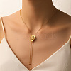 Cowgirl Hat 304 Stainless Steel Lariat Necklaces for Women FS-WGDA0AA-01-1