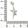 Brass Micro Pave Cubic Zirconia Pendants KK-Z093-19P-3