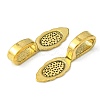 Tibetan Style Alloy Glue-on Flat Pad Bails GLF10728Y-2