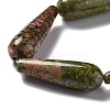 Natural Unakite Beads Strands G-P528-H12-01-4