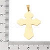 Russian Orthodox Cross 304 Stainless Steel Pendants STAS-D202-01G-3
