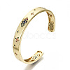 Brass Micro Pave Cubic Zirconia Cuff Bangles BJEW-S142-022-NF-4