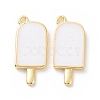 Brass Enamel Pendants KK-A168-16-01G-2