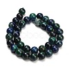 Natural Azurite Beads Strands G-G475-A04-10mm-3