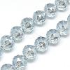 Electroplate Glass Bead Strands EGLA-S137-16mm-07-1