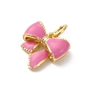 Brass Enamel Charms KK-Q098-27G-C-2